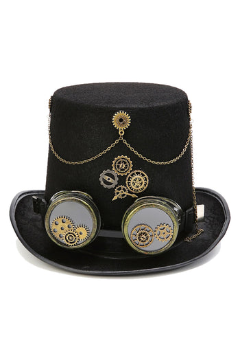 Atomic Goggles and Gears Top Hat