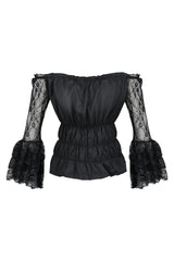 Gothic Laced Ruffled Top