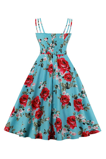 Vintage Summer Rose Garden Dress