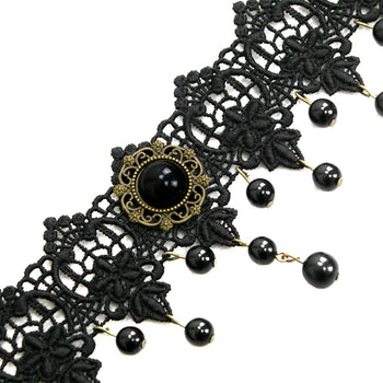 Atomic Gothic Vintage Beaded Choker Necklace