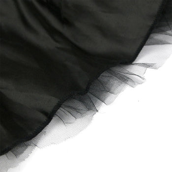 Black High-Low Dance Skirt