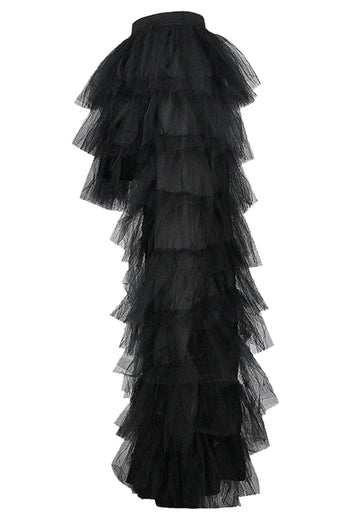 Black High-Low Dance Skirt