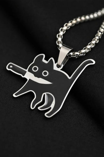 Atomic Killer Cat Chain Necklace