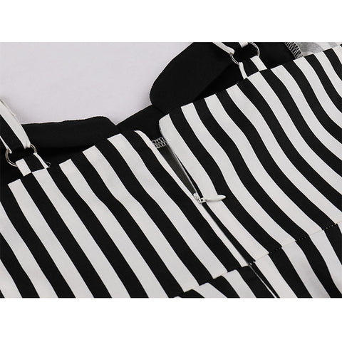 Atomic Black Striped Summer Vintage Dress