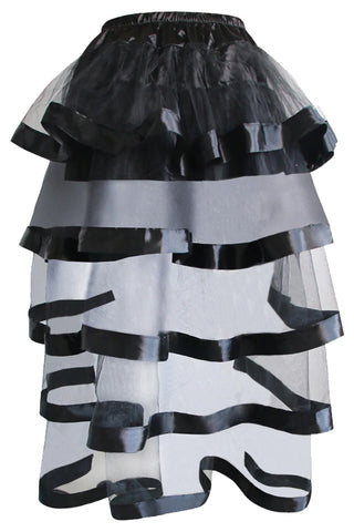 Atomic Black Tiered Embellished Petticoat