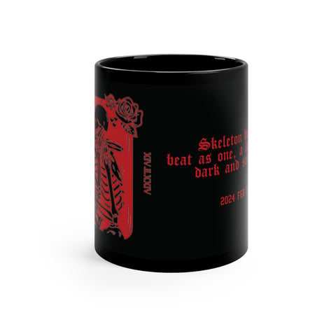 Gothic Valentine Skeleton Mug 
