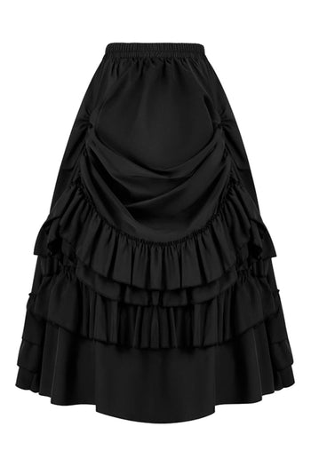 Atomic Black Medieval Renaissance Gothic Skirt