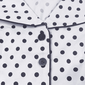 Atomic Black and White 1950s Polka Dot Dress