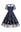 Atomic Navy Blue Floral Mesh Embroidered Dress