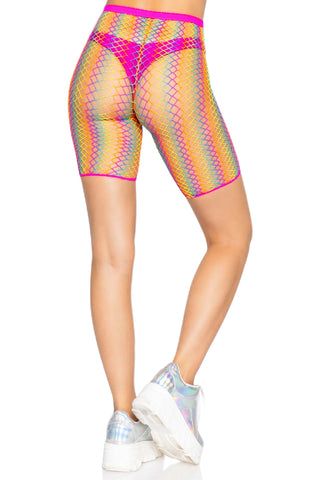 Leg Avenue Ombre Rainbow Biker Shorts