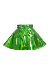 Premium Green Holo Skater Skirt