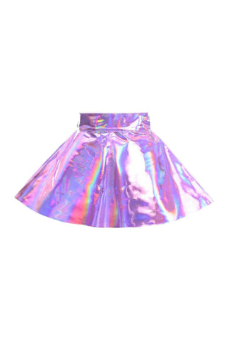 Premium Lavender Holo Skater Skirt