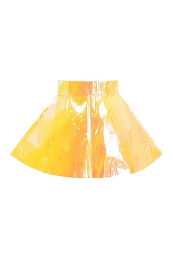 Premium Yellow and Pink Holo Skater Skirt