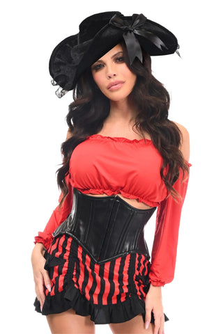 Top Drawer Premium 4-Piece Pirate Lady Corset Costume