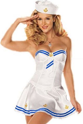 White Nautical Sailor Costume