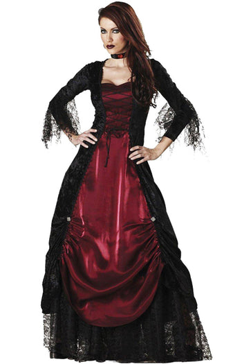 Black and Red Gothic Vampire Costume