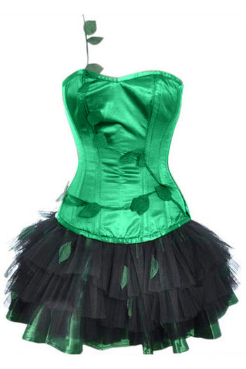 Poison Ivy Inspired Corset Dress Costume