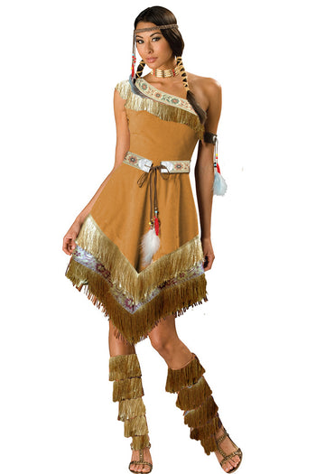 Tan Tribal Queen Costume