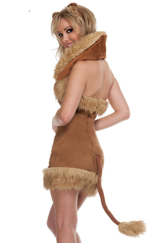 Brown Furry Lioness Costume
