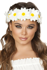 Roma White Floral Headband