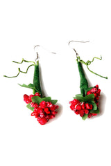Atomic Vine and Berry Earrings