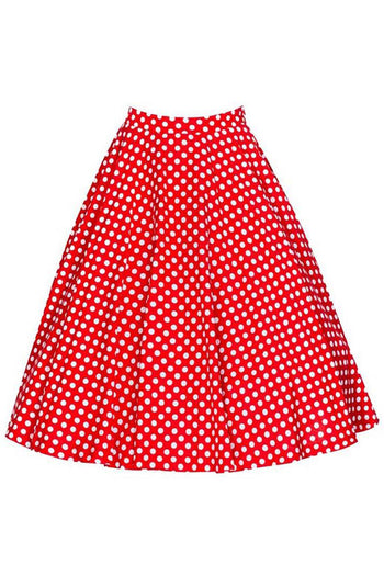 Red Polka Dot Rockabilly Skirt