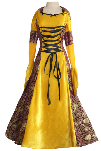 Atomic Gold and Maroon Renaissance Costume