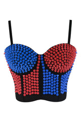 Blue and Red Harley Inspired Top