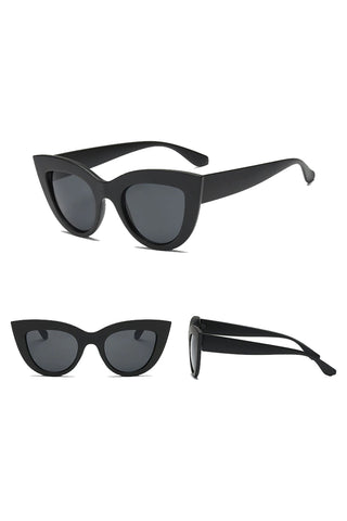 Atomic Black Vintage Chunky Cat Eye Sunglasses