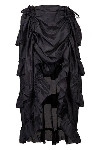 Atomic Black Adjustable Ruffle Skirt