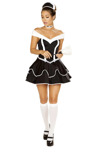 4-Piece Flirtatious Chamber Maid Costume