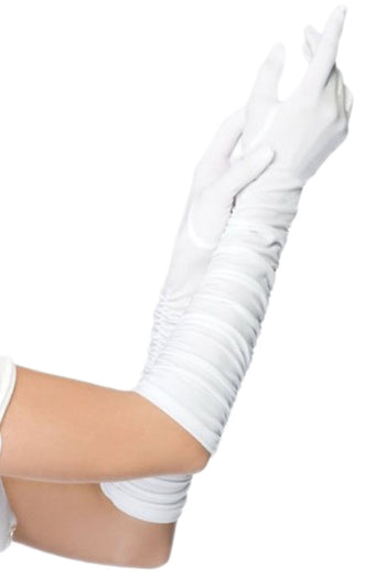 Atomic White Opera Length Gloves