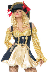 Gold Pirate Captain Costume