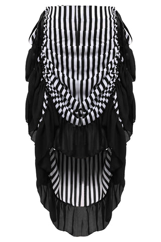 Atomic Striped Victorian Tiered Ruffle Skirt