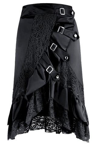 Atomic Vintage Goth Asymmetry Lace Skirt