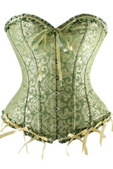 Green Tapestry Overbust Corset