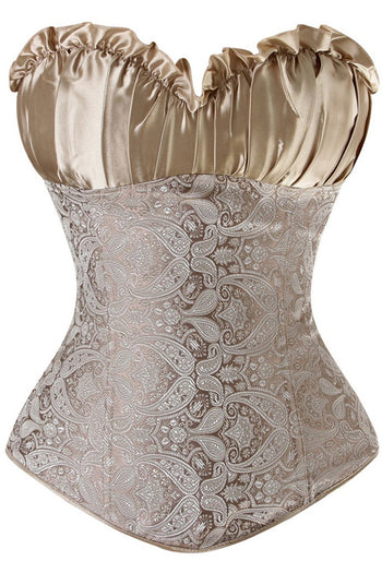 Champagne Vintage Inspired Overbust Corset