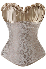 Champagne Vintage Inspired Overbust Corset
