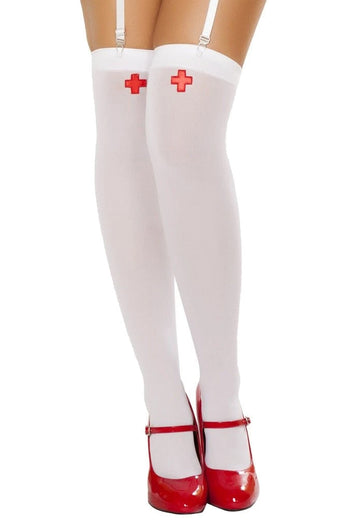 Roma White Nurse Stockings