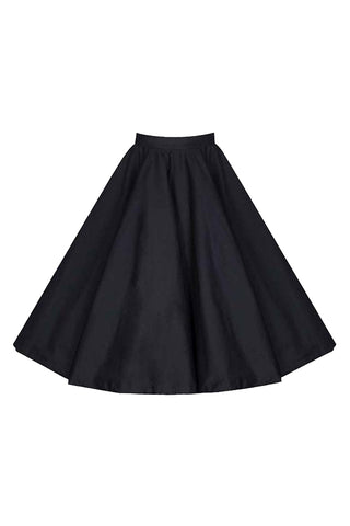 Atomic Black Flared Swing Skirt