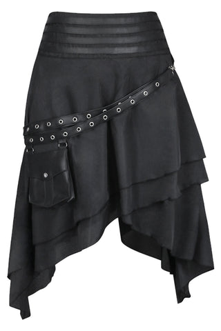 Victorian Goth Skirt with Pocket Belt