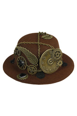Steam Clock and Gears Bowler Hat