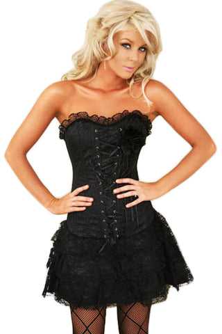 Atomic After Midnight Lace Corset and Skirt Set