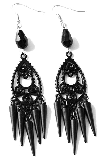 Atomic Gothic Conical Drop Earrings