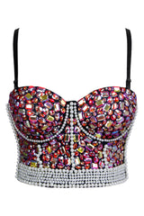 Atomic Whimsy Pearl Studded Clubwear Top