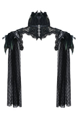 Victorian Long Feathered Corset Shrug