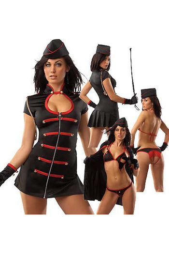 Black and Red Marina Militate Costume 