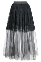 Black Victorian Multi Layered Skirt