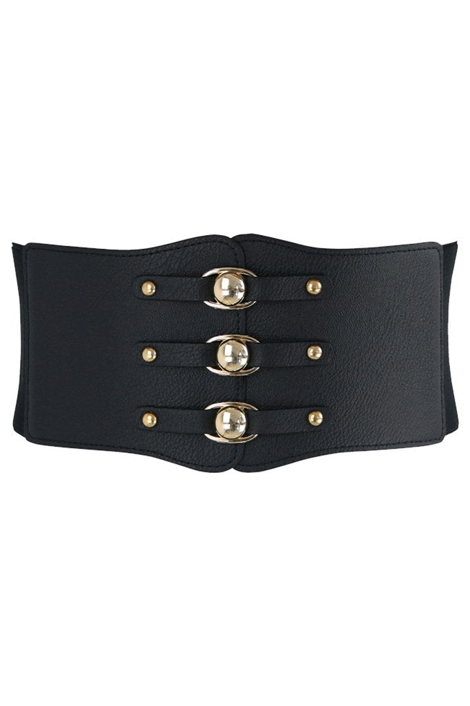 Atomic Leather Waistband Corset Belt