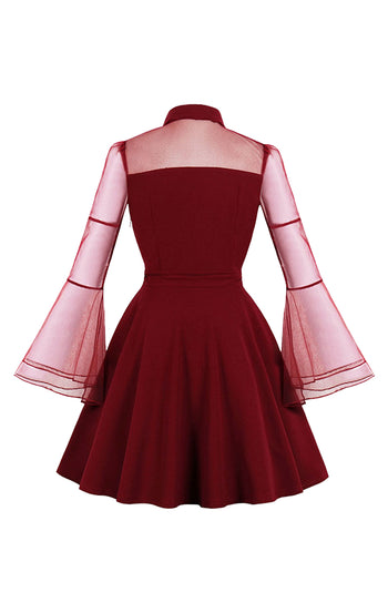 Red See-Through Vampire Dress